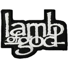 Resim Lamb Of God Yazı Patch Yama Siyah 