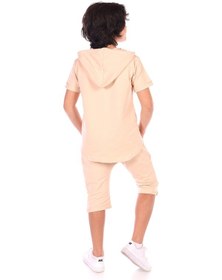 Resim Toontoy Erkek Çocuk Toontoy Kids Wear Baskılı Bermudatakım Bej 