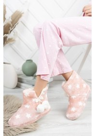 Resim Modafrato Rp-Yıldız Kadın Panduf Ev Ayakkabısı Ev Botu 