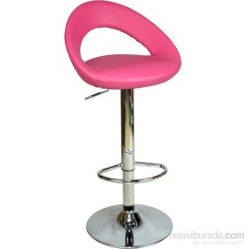Resim Bürocci Larissa Bar Taburesi-Pembe-9501Q0120 