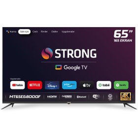 Resim MT65EG8000F 65" 165 Ekran 4K Ultra HD Uydu Alıcılı Ultra İnce Çerçeve Smart Google TV 