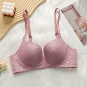 Resim 1 adet Fransız Dantel Ultra-İnce Anti-Sarkma Seksi Sütyen - Siyah, Çıkarılabilir Dolgu Yok, Balenli Destek, Yetişkinler İçin Mükemmel 