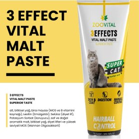Resim Zoovital Kediler Için Tüy Yumağı Önleyici ve Sindirim Düzenleyici Malt Macun Paste 