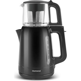 Resim Plastik Çay Makinesi Siyah 1756H, Pratik ve Şık Çay Demleme Cihazı 