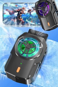 Resim Zineets Telefon Soğutucu Radyatör Fanlı 3 Kademeli Işıklı Göstergeli Bütün Telefon Modelleri İle Uyumlu 