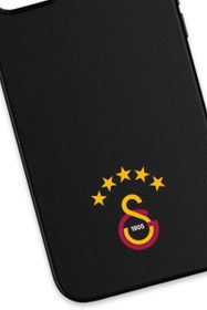 Resim Galatasaray 5 Yıldız Arma Deri Magsafe Telefon Kılıfı - iPhone 14 