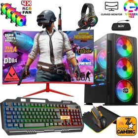 Resim Zeiron Iternal X44 Ryzen 5 3600 32GB 1tb Nvme M.2 SSD RTX3050 23.8" 165Hz Oyuncu Masaüstü Bilgisayar 