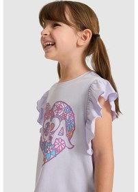 Resim U.S. Polo Assn. U.s. Polo Assn. Kız Çocuk Lila Tişört 50325657-vr034 