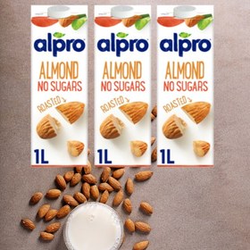Resim Alpro Şekersiz Badem Sütü 3 x 1 lt 