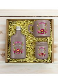 Resim Bk Gift Kişiye Özel İsimli Dtf Anne Temalı Mat Gri Kahve Fincanı & Kolonya & Mum Hediye Seti-6, Anneye Hediye, Anneler Günü Hediyesi Kobitmeyencom3096 