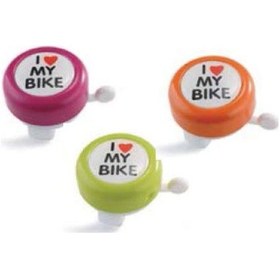 Resim Plus I Love My Bike Metal Sağlam Bisiklet Zili 