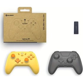 Resim Oldfriend Gamesir T4 Nova Lite Kablosuz Oyun Kumandası Sarı - Switch, Android, İos, Pc Ve Steam İçin 