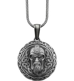 Resim Bysilverstone Odin Gümüş Iskandinav Kolye 