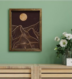 Resim Bk Gift Otel Odası Konseptli Doğal Masif Ahşap Çerçeveli Tablo 30 (551120334) 