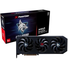 Resim POWERCOLOR Hellhound Radeon Rx9070xt 16g-l-oc Gddr6 256bit Gaming (OYUNCU) Ekran Kartı 