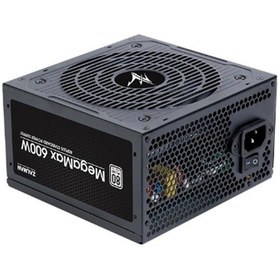 Resim Zalman Megamax ZM600-TXII 600W 80+ 12 CM Fanlı Güç Kaynağı 