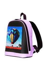 Resim Prime MİNİ SMART BAG Mor Led Ekranlı Sırt Çantası, Motorcu Çantası 