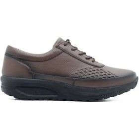 Resim Barmea 865 Kadın Kahverengi Kemik Çıkıntısı Ortopedik Topuk Dikeni Hafif Yürüyüş Ayakkabısı 