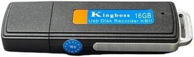 Resim Kingboss Sensörlü Usb Kesintsiz 16gb Ses Kayıt Cihazı 