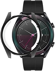 Resim Nanospace Huawei Watch Gt3 46mm Silikon Kapak Kılıf Ekran Koruyucu (siyah) 