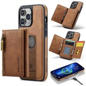 Resim İphone Uyumlu 13 Pro Max İçin Kablosuz Şarj Edilebilir Çıkarılabilir Rfıd Engelleyici Manyetik Pu Deri Cüzdan Kılıf 