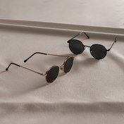 Resim 2 adet Şık Kadın Yuvarlak Metal Çerçeve Moda Gözlük, Siyah Lensler - Zarif Kulaklar, Günlük Moda için Dekoratif Tasarım, Günlük Moda Gözlükleri | Şık Gözlük | Dayanıklı Metal Çerçeve, Gözlük Aksesuarları 