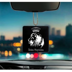 Resim Genel Markalar Kurt Ayyıldız Desenli Kişiye Özel İsimli Pleksi Dikiz Ayna Süsü PLD79 