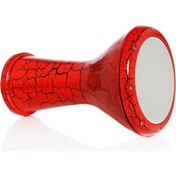 Resim MASTERWORK ÇÖMLEK DARBUKA ÇATLAK KIRMIZI 