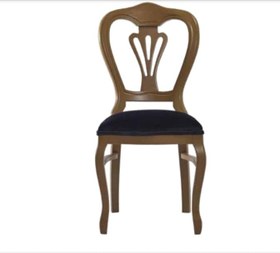 Resim Sandalye 19768 Zus031 Oyma Çizgi Model Kayın Klasik Babyfac Kumaş parlak Kahverng 