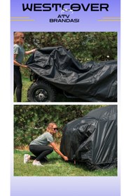 Resim WestCover Yuki HS 700 Puma Su Geçirmez ATV BRANDASI -SİYAH 