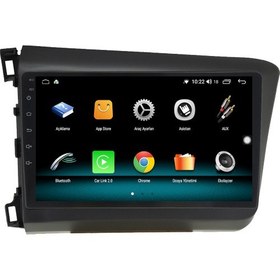 Resim Fimex Honda Civic Fb7 Android 10 Carplay Özellikli Navigasyon Multimedya Ekran 2gb Ram + 32GB HDD 