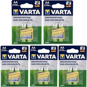 Resim Varta 2700 Mah Aa Şarj Edilebilir Pil 10 Adet 