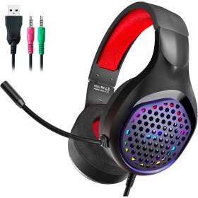 Resim Xmowi R1 Mikrofonlu RGB Oyuncu Kulaklığı 