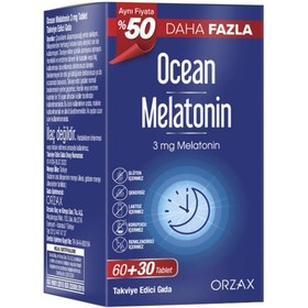 Resim Ocean Melatonin 3 mg 60+30 Tablet - %50 Daha Fazla 