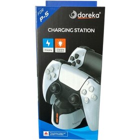 Resim Doreka Ps5 Dualsense Şarj İstasyonu Playstation 5 Uyumlu Charging Station - Tp5-1501s Beyaz 