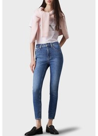 Resim Calvin Klein Bayan Kot Pantolon J20j224522 1a4 Mavi Mavi 
