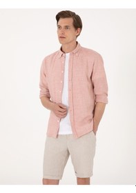 Resim Pierre Cardin Erkek Mercan Gömlek Desenli 50307133-vr186 Mercan 