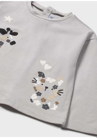 Resim Mayoral Kız Bebek Sweatshirt Gri 