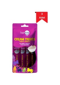 Resim Supreme Cat Ton Balıklı Ve Somonlu Krema Kedi Ödülü 4'lü 14 Gr X 3 Paket 