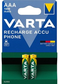 Resim Varta Şarjlı AAA 1000 mAh İnce Pil 2 Adet 