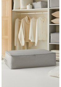 Resim Ocean Home Textile Mega Boy Gri Balıksırtı Baza Altı Hurç 74 x 46 x 22 cm 