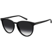 Resim Tommy Hilfiger Kadın Siyah-Füme Organik Degrade (UV) Cam Selüloz Asetat (Selüloid) Kapalı Çerçeve Oval - Yuvarlak 