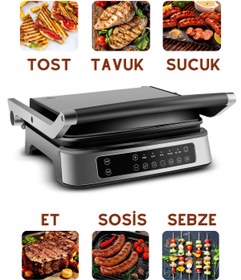 Resim Karaca Perfect Grill 2006 Izgara ve Tost Makinesi 2000W 