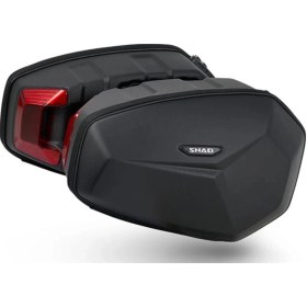 Resim Shad Sert Kabuk Motosiklet Heybe Yan Çanta 30l X0se48sr Siyah 