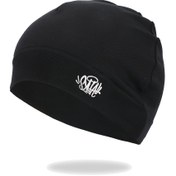 Resim Syna World Nakışlı Bere - Beyaz Metinli Siyah Örgü Bere, Bol Kesim, Erkekler ve Kadınlar İçin Esnek Uyum, Sokak Stili, Spor ve Bisiklet, Kış Sporları Bere | Sokak Stili Şapka | Esnek Kumaş 