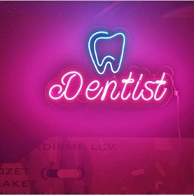 Resim Dis Hekimi Neon Tabela Neon Yazı Dekoratif Aydınlatma Renkli 