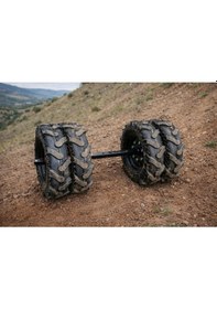 Resim Dalaz, Flash 250 Shineray Sr210 Benzinli Çapa Makinası Uyumlu 4x4 Lastik Takımı 400x8 Çapa Lastigi Teker 
