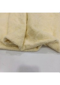 Resim Pamuklu Havlu Kumaş Açık Sarı Sarı 