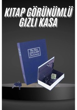 Kilitli Gizli Kasa Sözlük Kumbara Kitap Sözlük Görünümlü 18cm