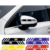 Resim Fiat Idea Yan Dikiz Aynası Şerit Sticker Araca Özel 
